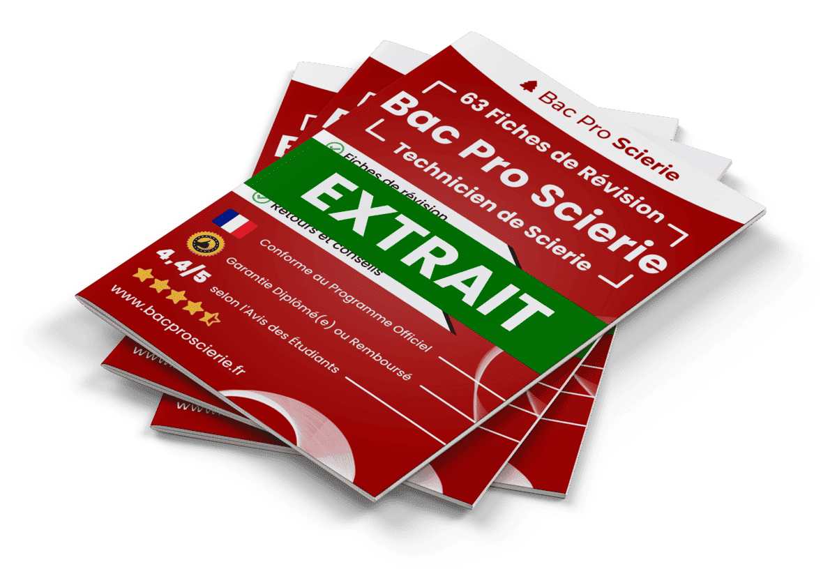 15 Fiches Révision gratuites Bac Pro Scierie